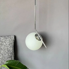 Pendul Jolie Reglabil 1xE27 Argintiu