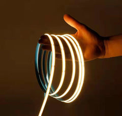 Banda LED COB 12V Lumina Rece 12W/m, 10m/rola