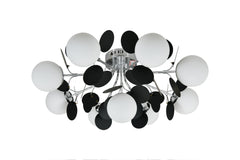 Pendul Jolie 9xE27 Argintiu