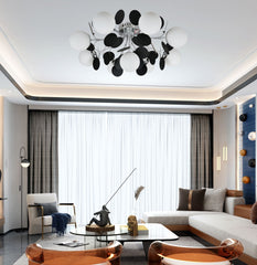 Pendul Jolie 9xE27 Argintiu