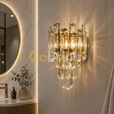 Aplica Cristal Glam 2xE14 Auriu