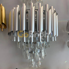 Aplica Cristal Kimberly 2xE14 Argintiu