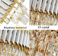 Aplica Cristal Kimberly 2xE14 Auriu + Alb