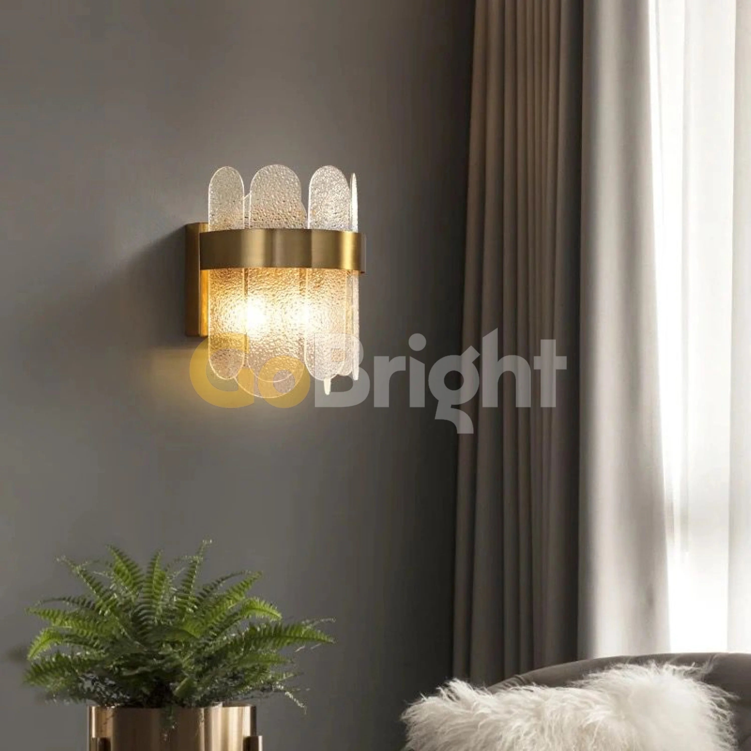 Aplica Cristal LED Spino 3 Tipuri de Lumini 15W Auriu