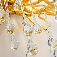 Aplica Cristal Leon 3xG9 50cm Auriu