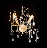 Aplica Cristal Leon 2xE14 30cm Auriu