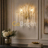 Aplica Cristal Tigres 2xE14 30cm Auriu