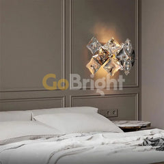 Aplica Cristal Zion 2xE14 Auriu