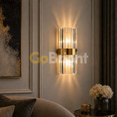 Aplica Crystal 2xE14 40cm Auriu