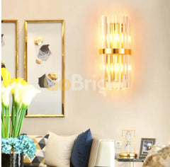 Aplica Crystal 2xE14 40cm Auriu