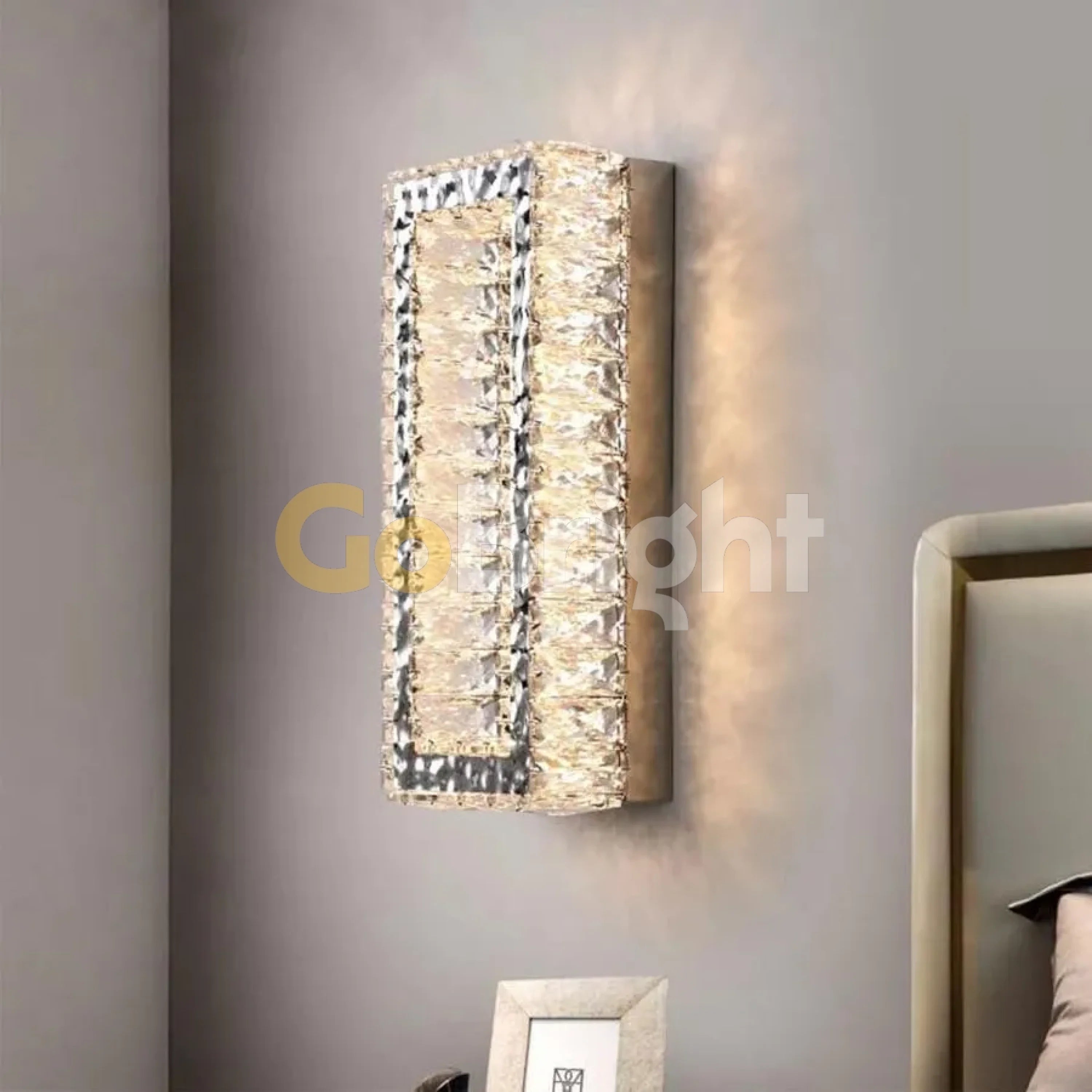 Aplica Crystal LED 3 Tipuri de Lumini 24W Argintiu