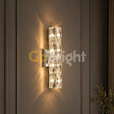Aplica Crystal LED 40cm 3 Tipuri de Lumini 40W Argintiu