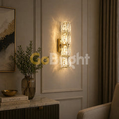 Aplica Crystal LED 40cm 3 Tipuri de Lumini 40W Auriu