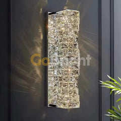 Aplica Crystal LED 46cm 3 Tipuri de Lumini 40W Argintiu