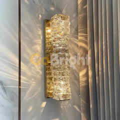 Aplica Crystal LED 46cm 3 Tipuri de Lumini 40W Auriu