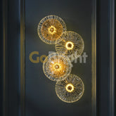 Aplica Crystal LED 62cm Lumina Calda 15W Auriu