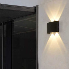 Aplica LED Exterior Cube Lumina Calda 3000K 4x1W Negru