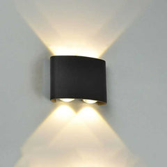 Aplica LED Exterior Cube Lumina Calda 3000K 4x1W Negru