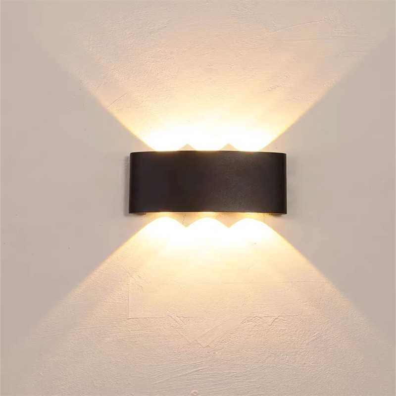 Aplica LED Exterior Cube Lumina Calda 3000K 6x1W Negru
