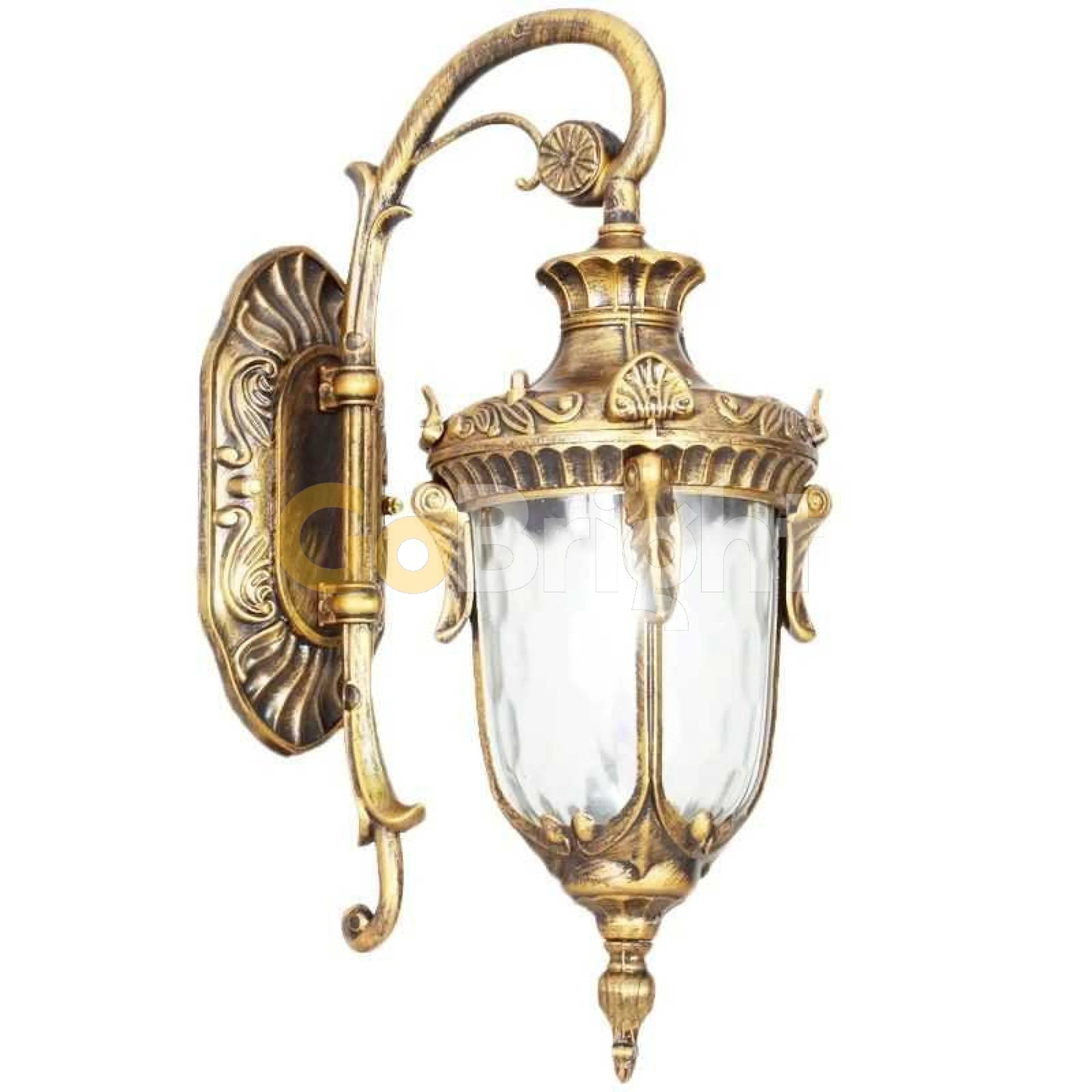 Aplica Felinar Exterior 1xE27 40cm Gold