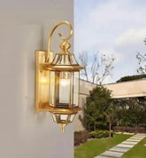 Aplica Felinar Exterior 1xE27 50cm Auriu