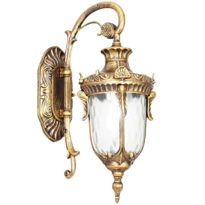 Aplica Felinar Exterior 1xE27 40cm Gold
