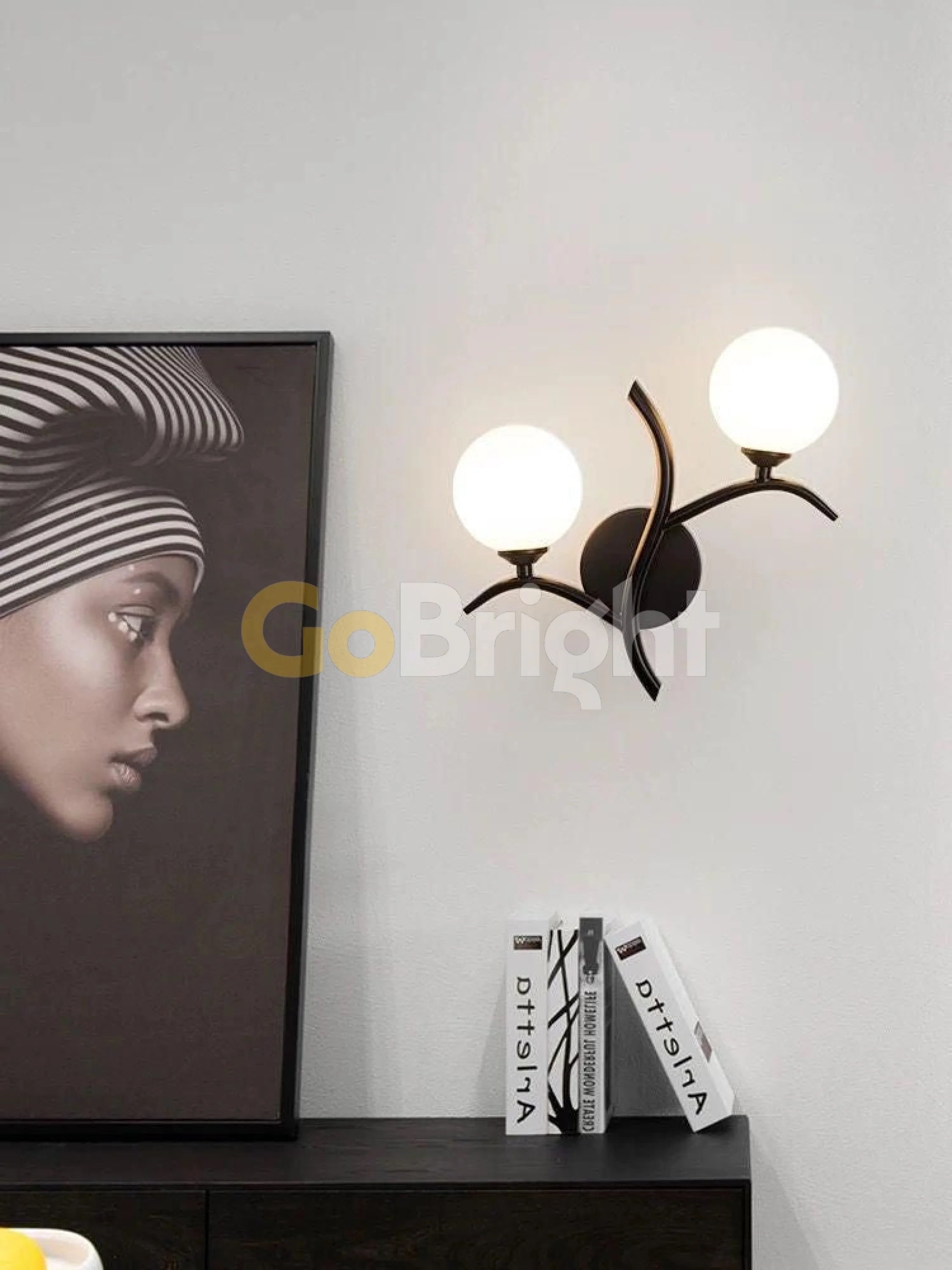 Aplica Jolie 2xE14 Negru