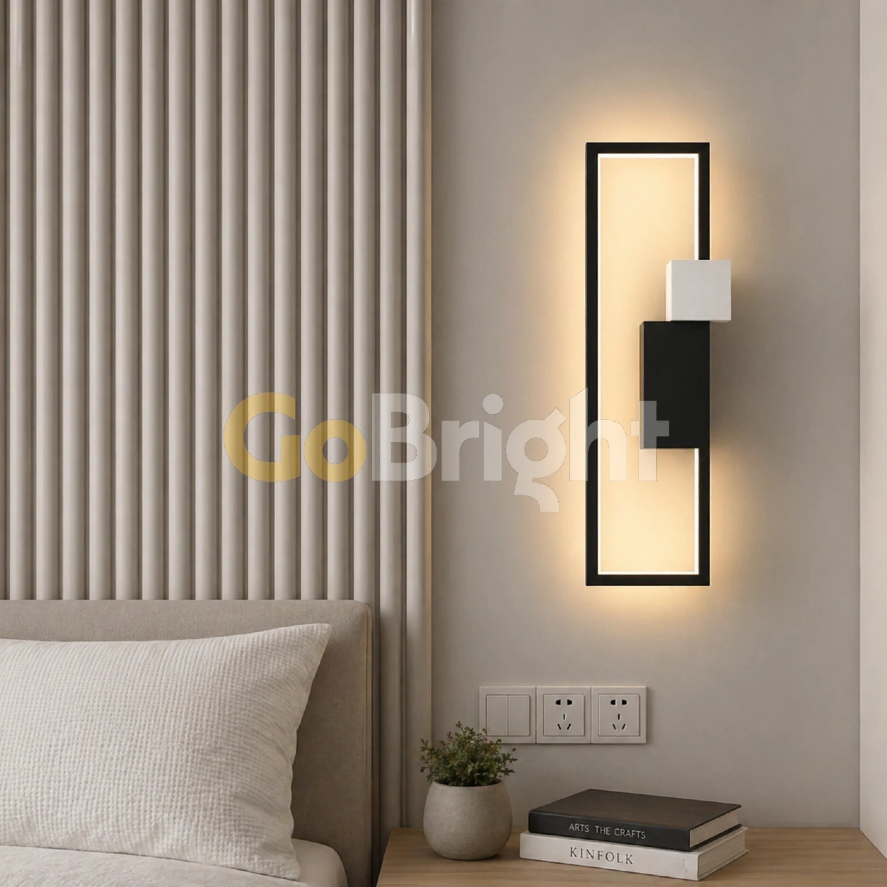 Aplica LED 40cm 27W Urban 3 Tipuri de Lumini Negru + Alb
