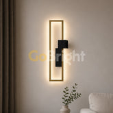 Aplica LED 40cm 27W Urban 3 Tipuri de Lumini Negru + Auriu