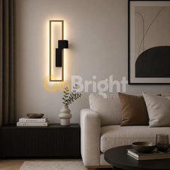 Aplica LED 40cm 27W Urban 3 Tipuri de Lumini Negru + Auriu