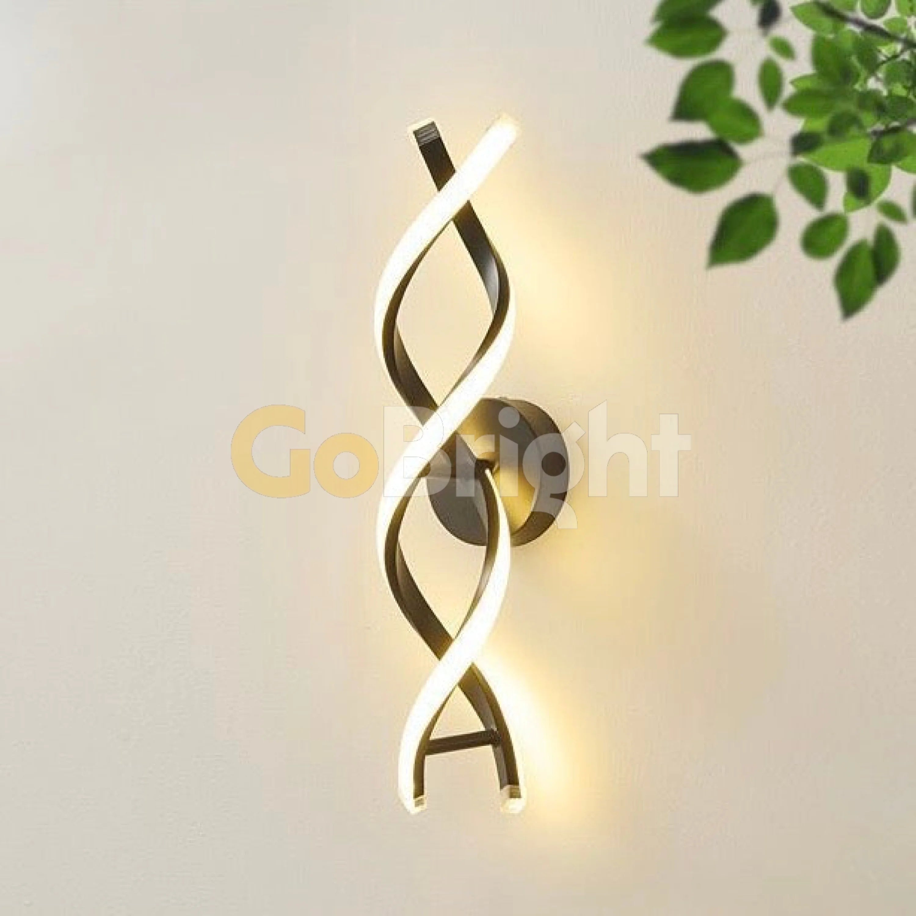 Aplica LED 45cm 30W Spin 3 Tipuri de Lumini Negru