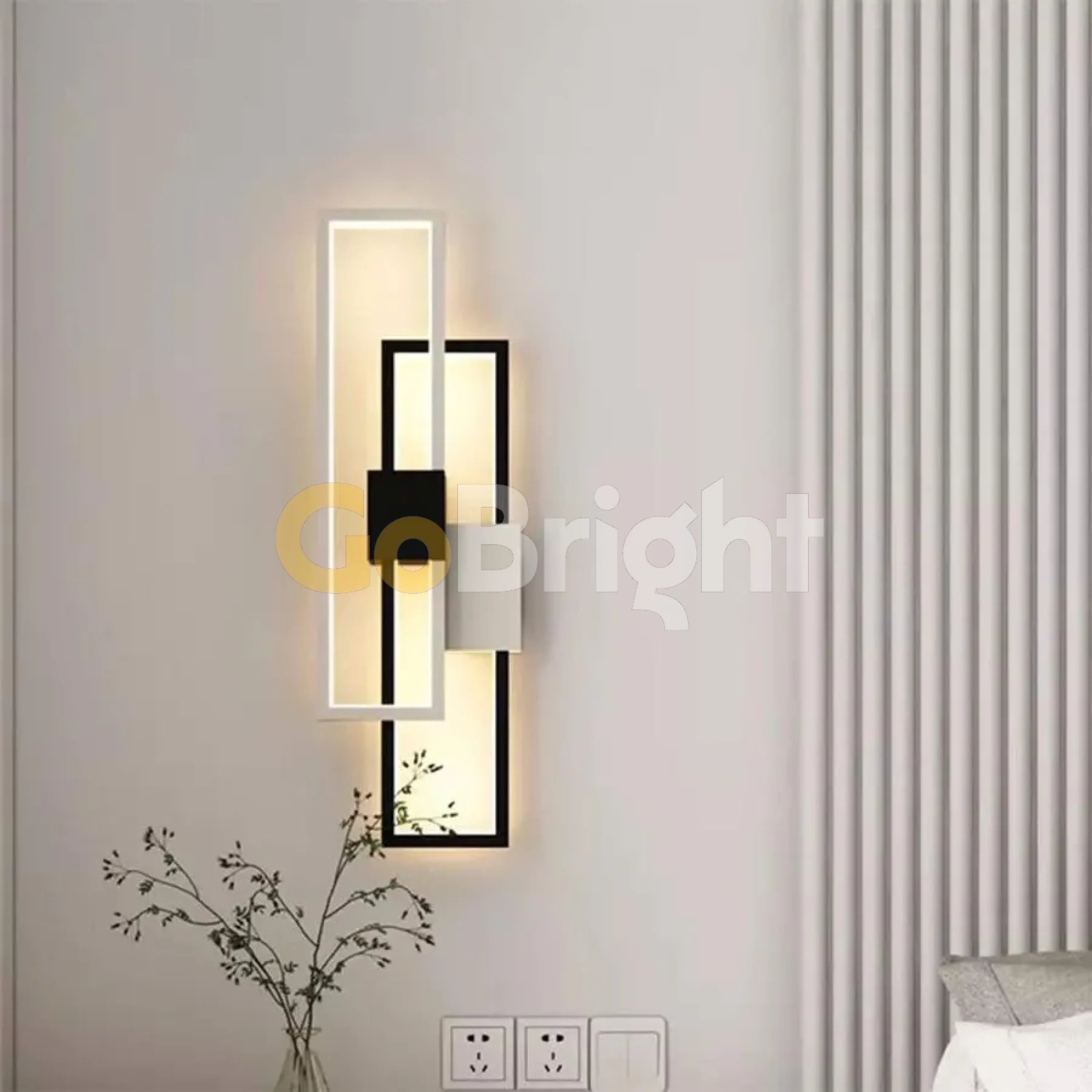 Aplica LED 50cm 37W Urban 3 Tipuri de Lumini Negru + Alb