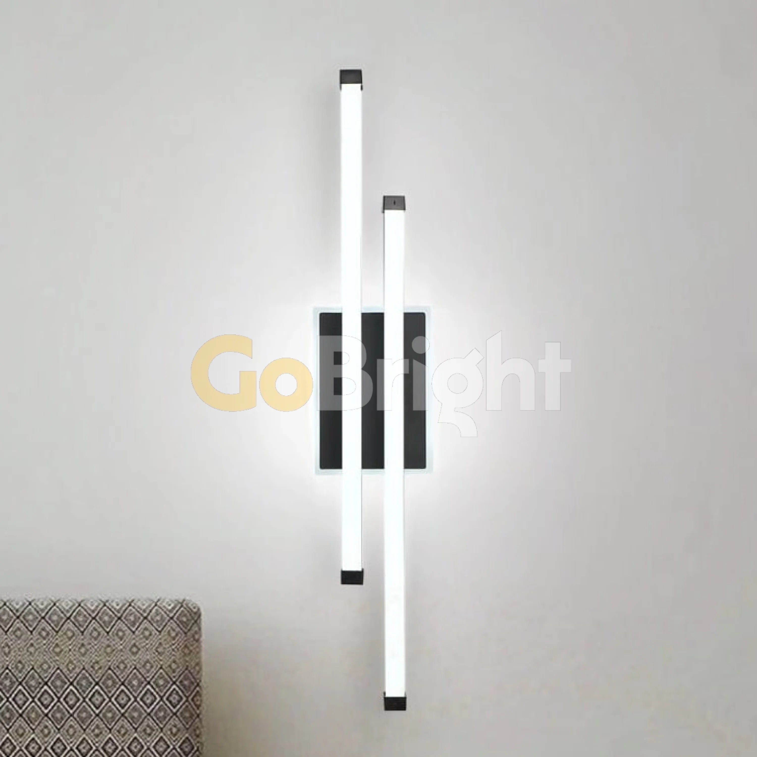 Aplica LED 50cm 48W Urban 3 Tipuri de Lumini Negru