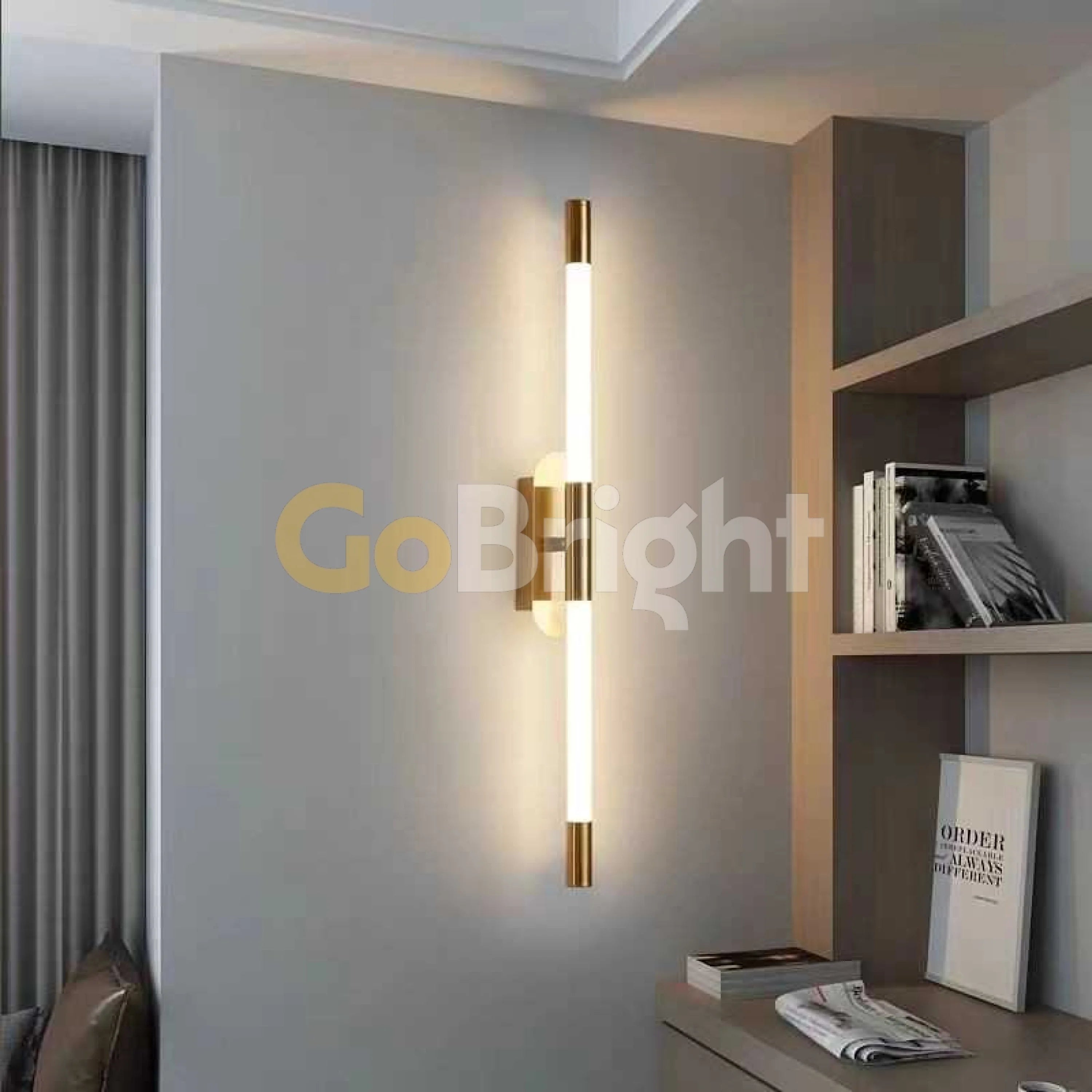 Aplica LED 60cm 16W Urban 3 Tipuri de Lumini Auriu