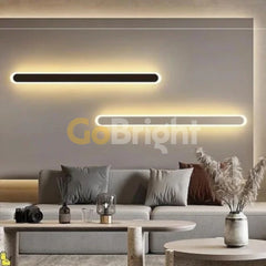 Aplica LED 60cm 48W Urban 3 Tipuri de Lumini Negru