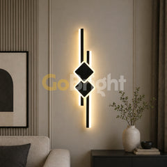 Aplica LED 65cm 32W Urban 3 Tipuri de Lumini Negru
