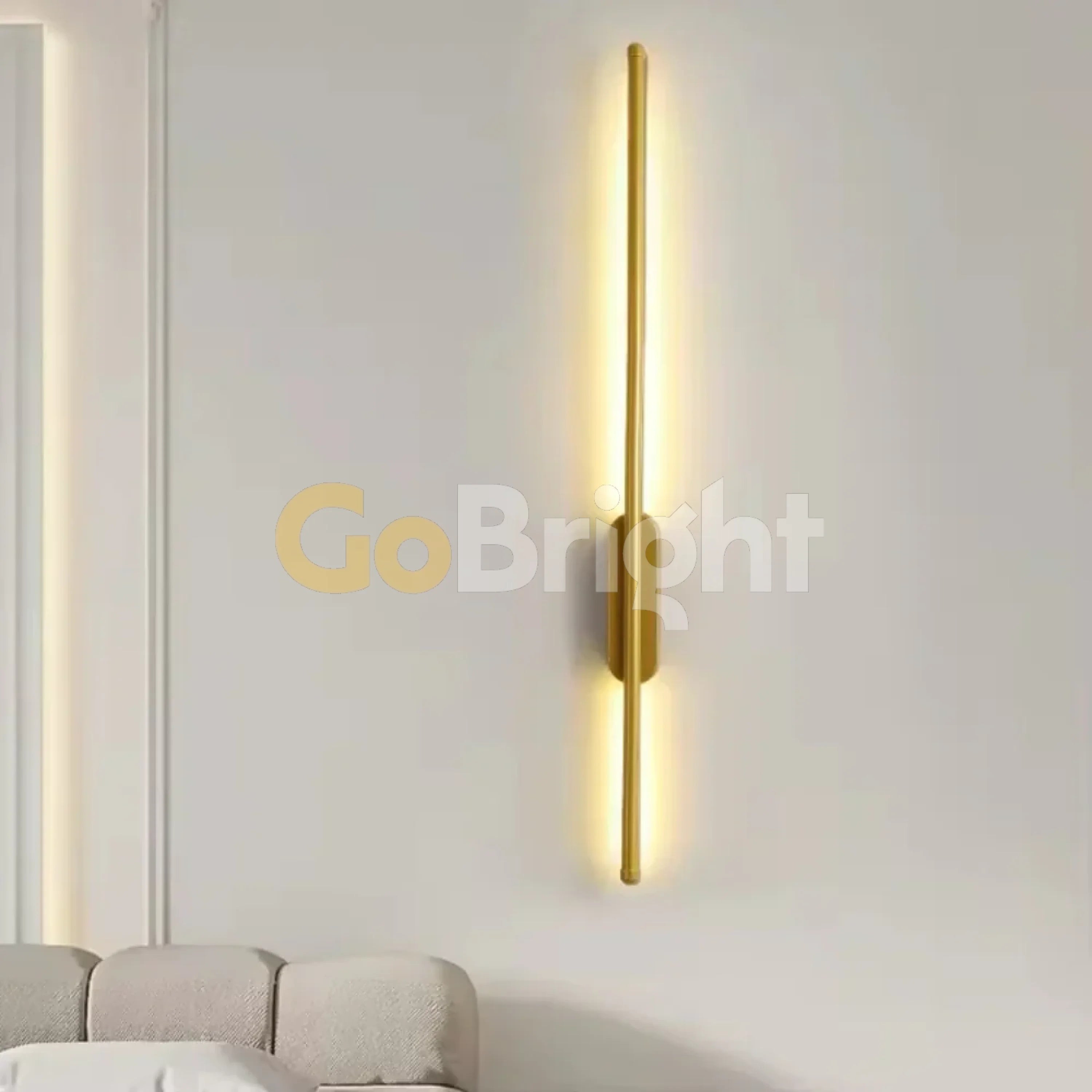 Aplica LED 80cm 15W Urban 3 Tipuri de Lumini Auriu