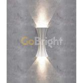 Aplica LED Exterior Cube Lumina Calda 3000K 10W 30cm Alb + Auriu