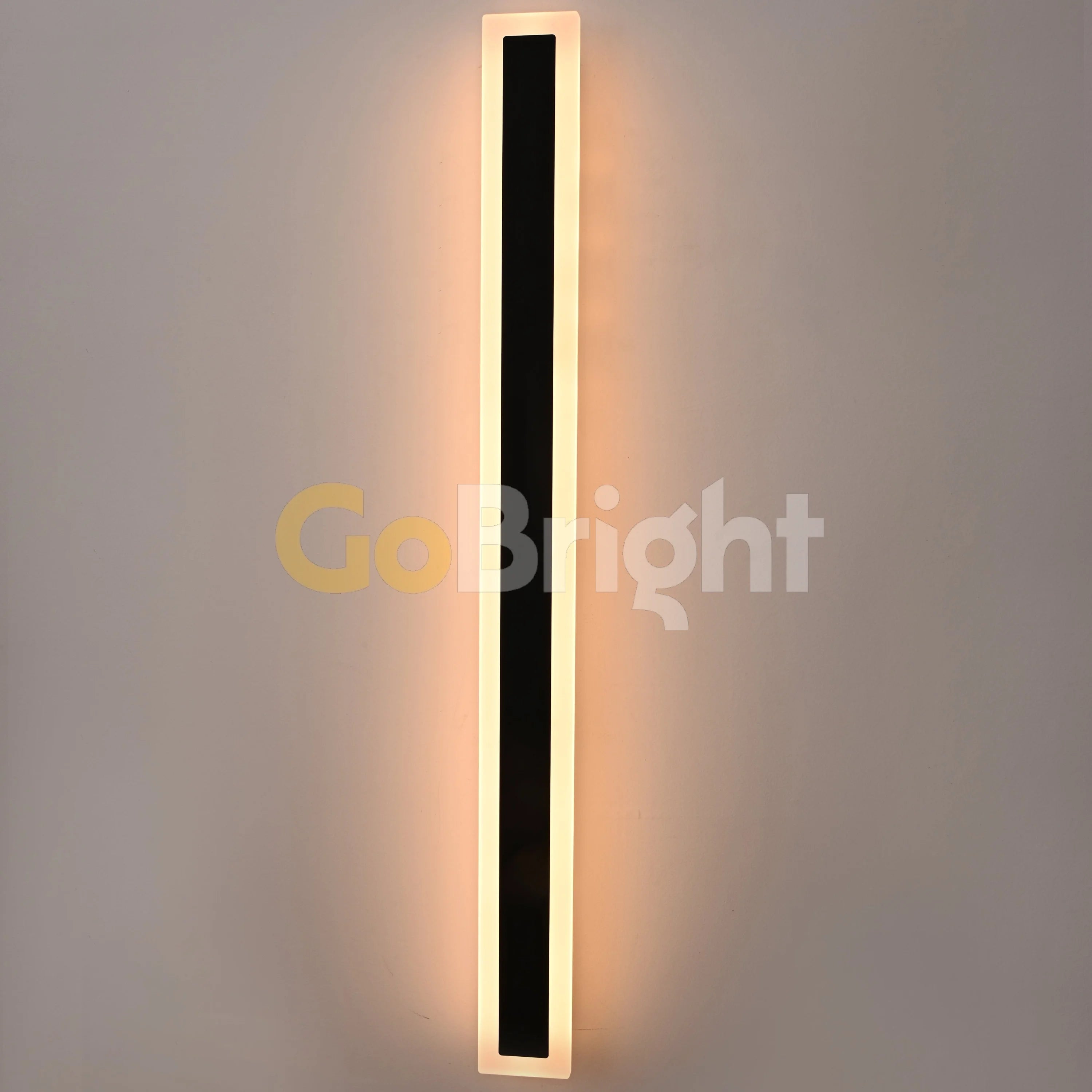 Aplica LED Exterior Cube Lumina Calda 3000K 120cm 32W Negru