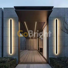 Aplica LED Exterior Cube Lumina Calda 3000K 150cm 38W Negru