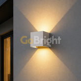 Aplica LED Exterior Cube Lumina Calda 3000K 2x3W Alb