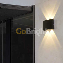 Aplica LED Exterior Cube Lumina Calda 3000K 4x1W Negru