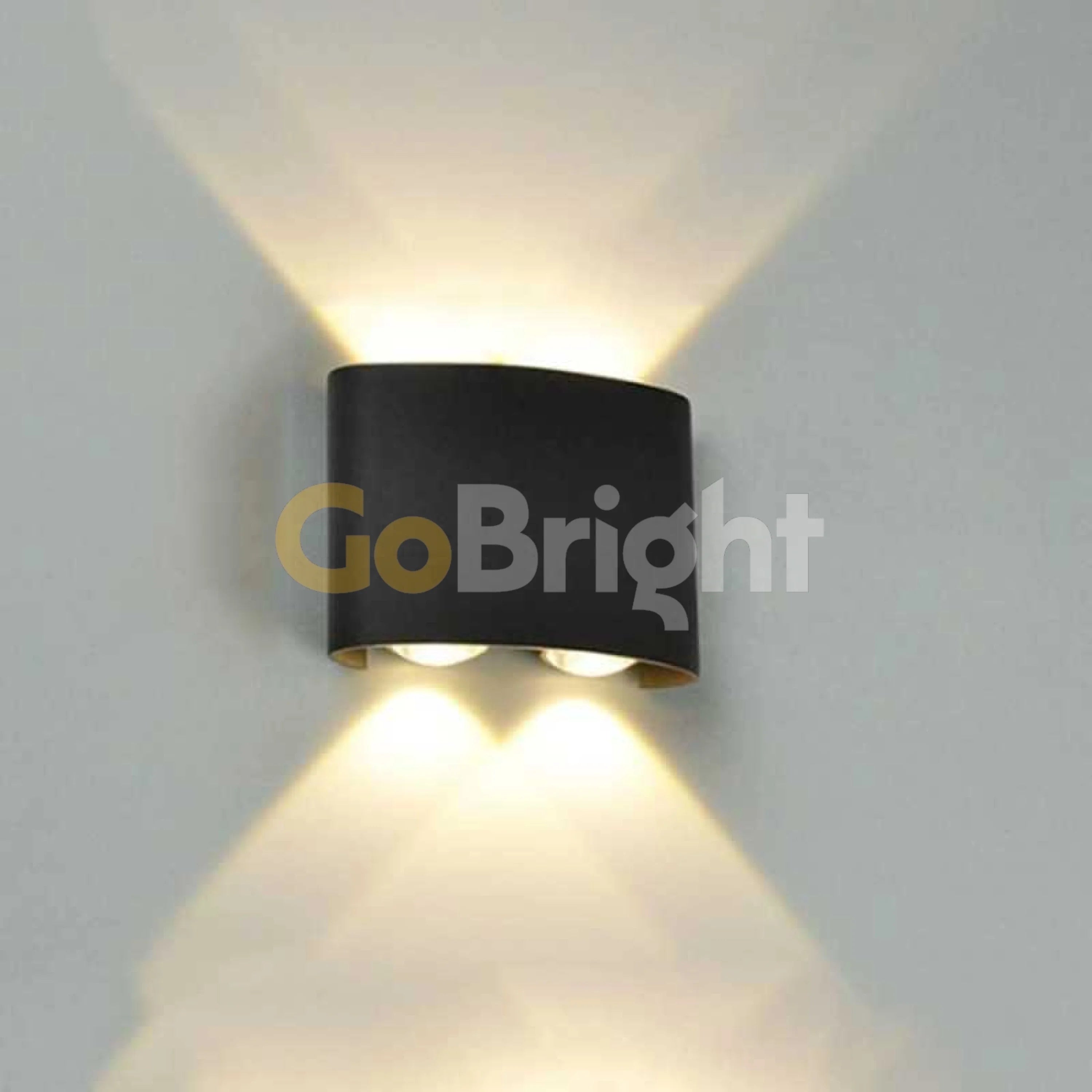 Aplica LED Exterior Cube Lumina Calda 3000K 4x1W Negru