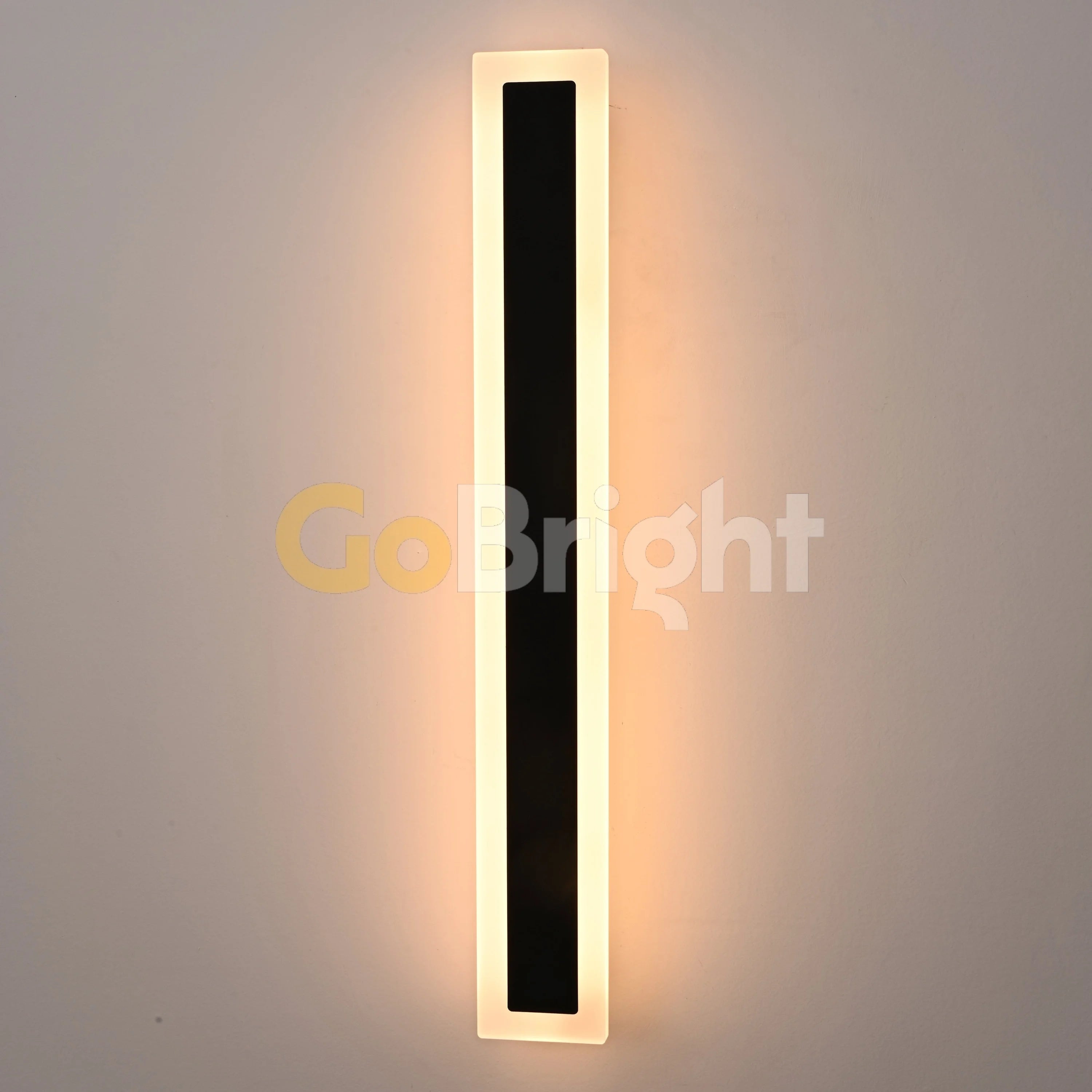 Aplica LED Exterior Cube Lumina Calda 3000K 60cm 16W Negru