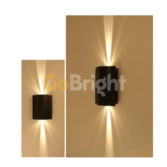 Aplica LED Exterior Cube Lumina Calda 3000K 6W Negru