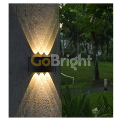 Aplica LED Exterior Cube Lumina Calda 3000K 6x1W Negru