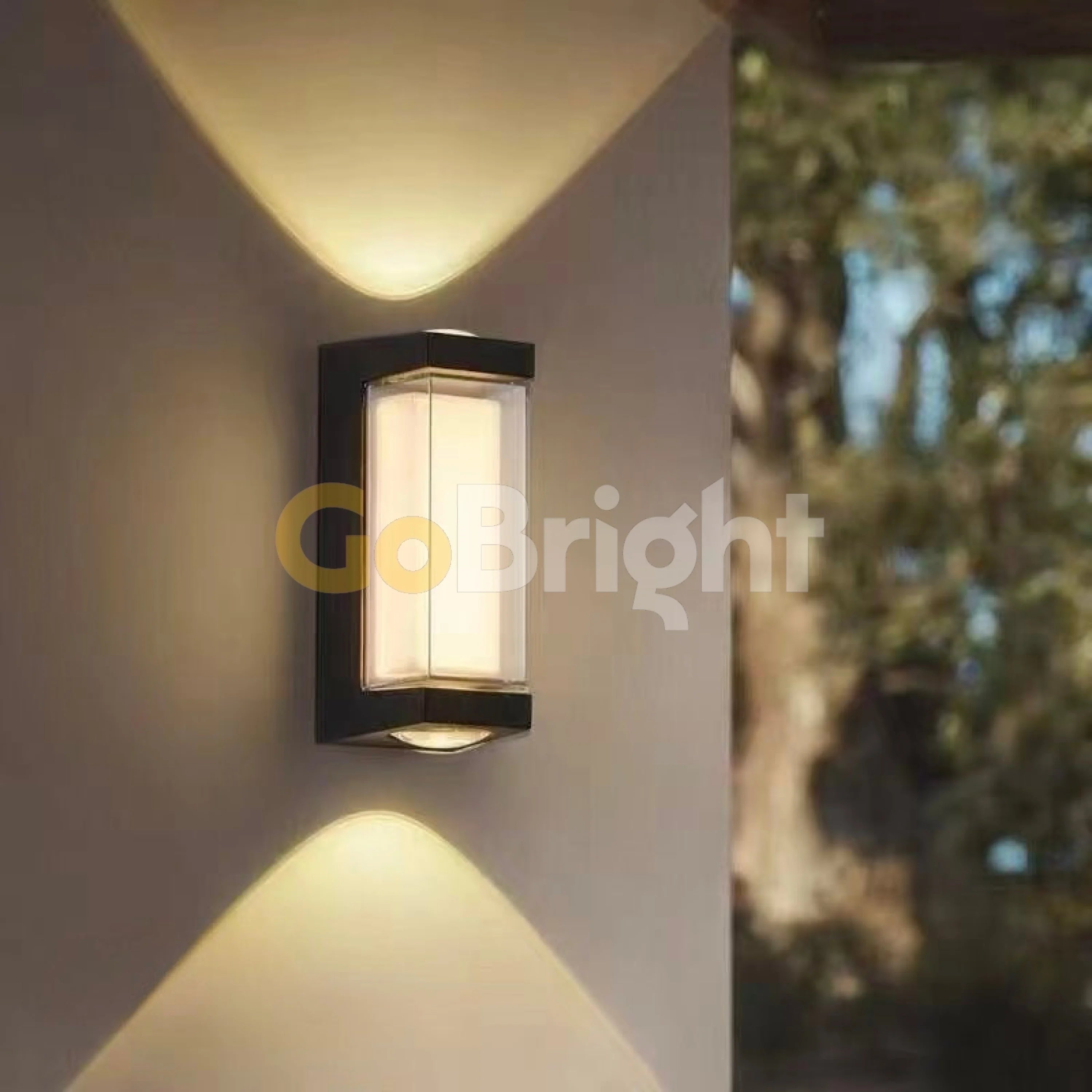 Aplica LED Exterior Cube Lumina Calda 3000K 7W Negru