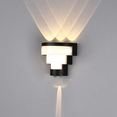 Aplica LED Exterior Cube Lumina Calda 3000K 10W Negru