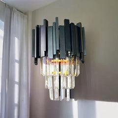 Aplica Cristal Lauren 2xE27 Negru