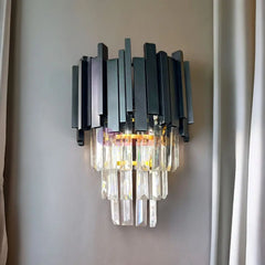 Aplica Cristal Lauren 2xE27 Negru